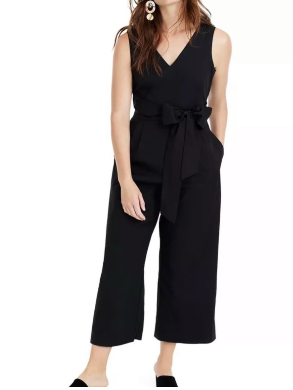 J. Crew Wrap Tie Poplin Wide Leg Jumpsuit H7683